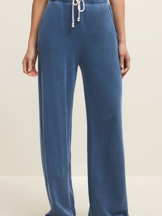 Classy Cozy Cool Pants - Wide Leg Cotton Blend  Raw Hem  Lounge Pants, Small